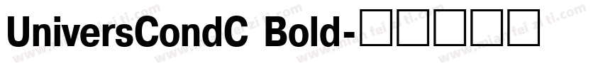 UniversCondC Bold字体转换